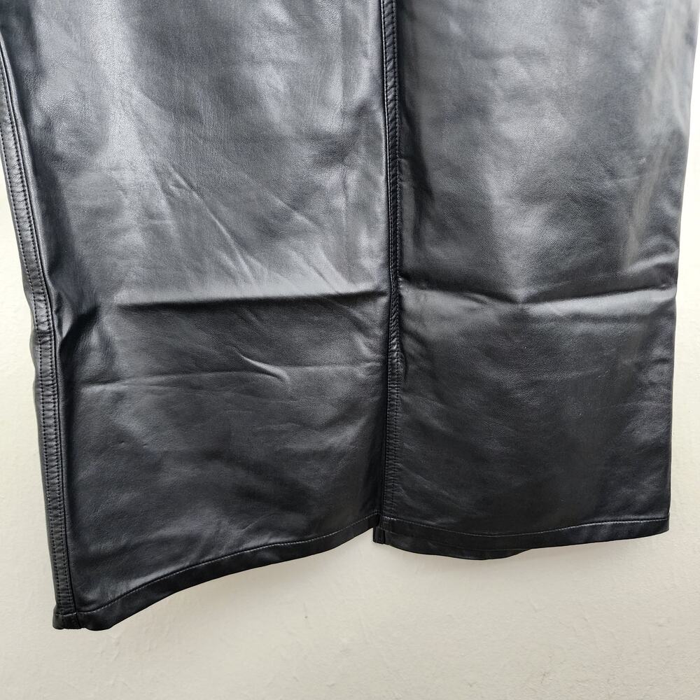 Free People City Slicker Faux Vegan Leather Maxi Skirt in Black - 0 NEW - Picture 6 of 15